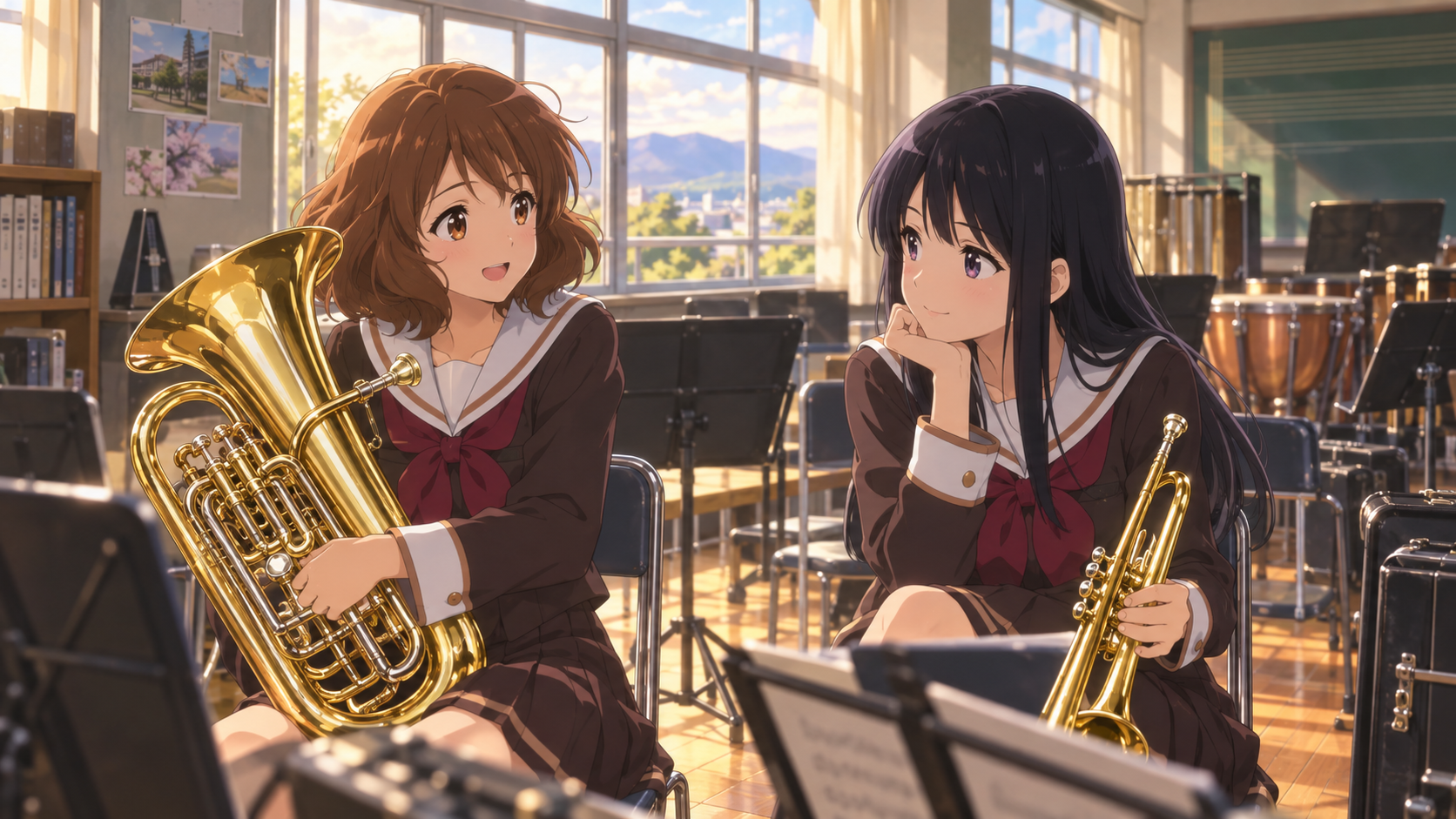 作品をもとにしたイメージイラスト。公式の場面や実在施設の再現ではありません。